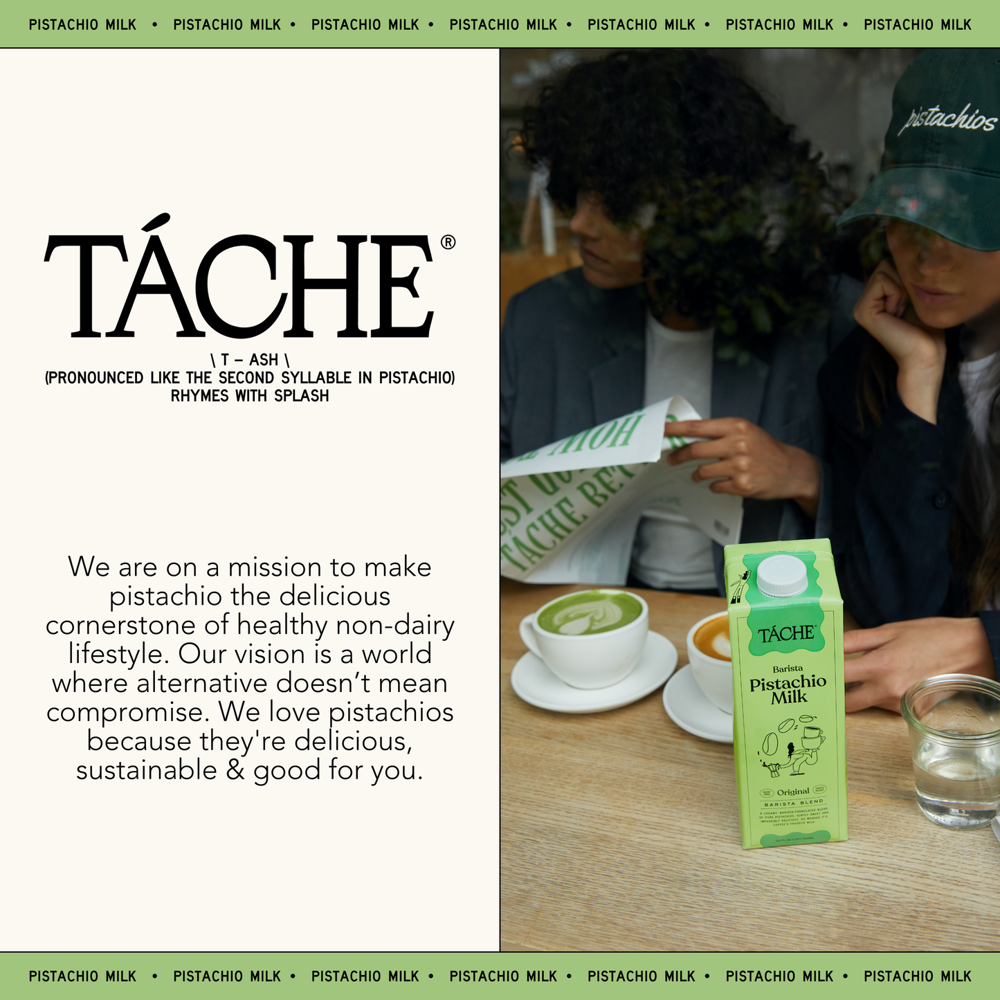 Táche Original Barista Blend Pistachio Milk - Zenvitaz