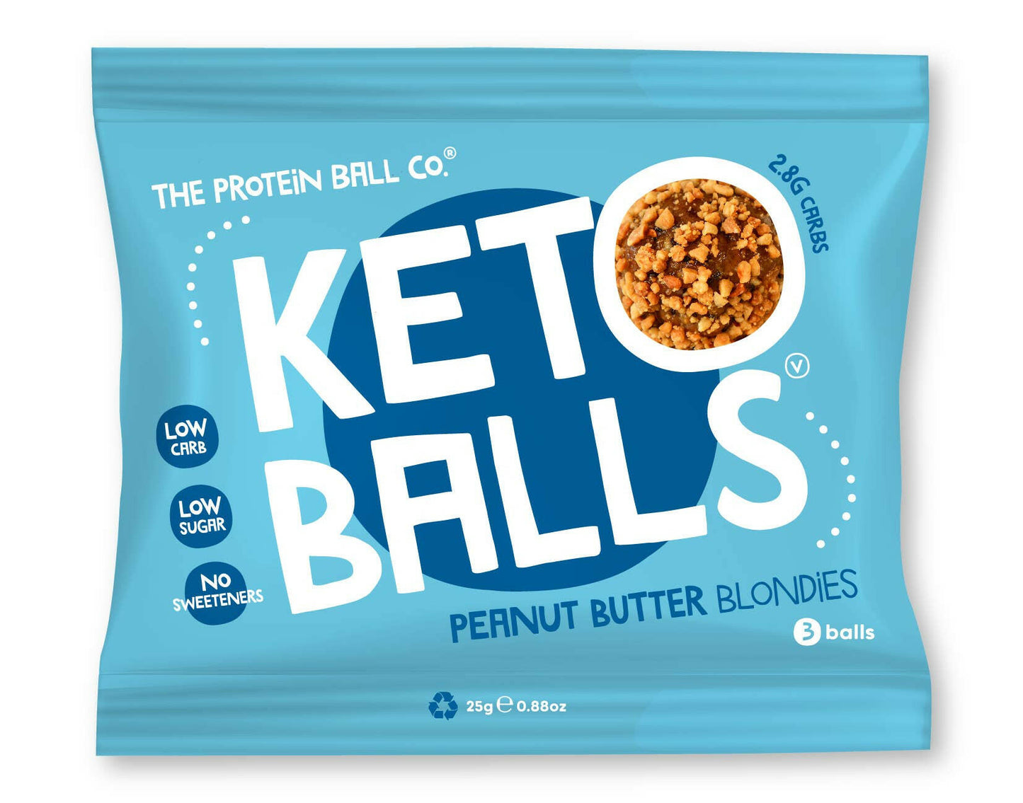 Classic Chocolate Brownies Keto Ball Snack.