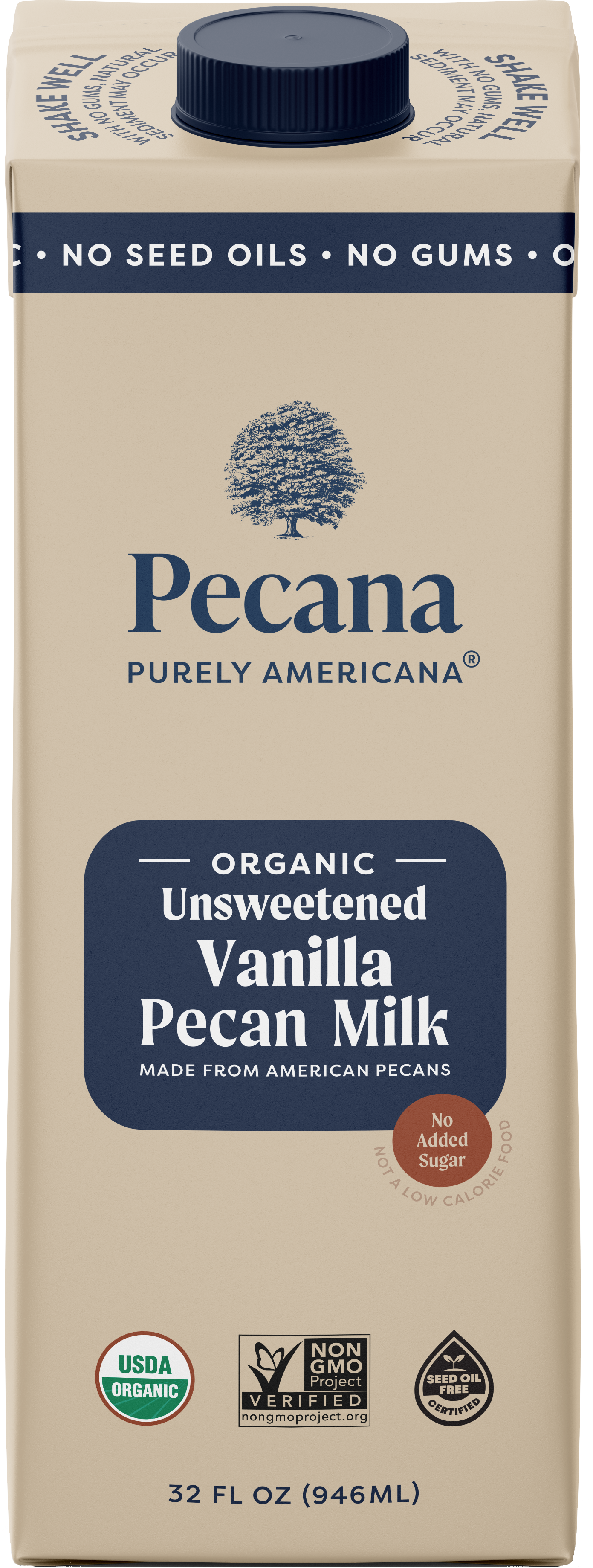 Organic Unsweetened Vanilla Pecan Milk