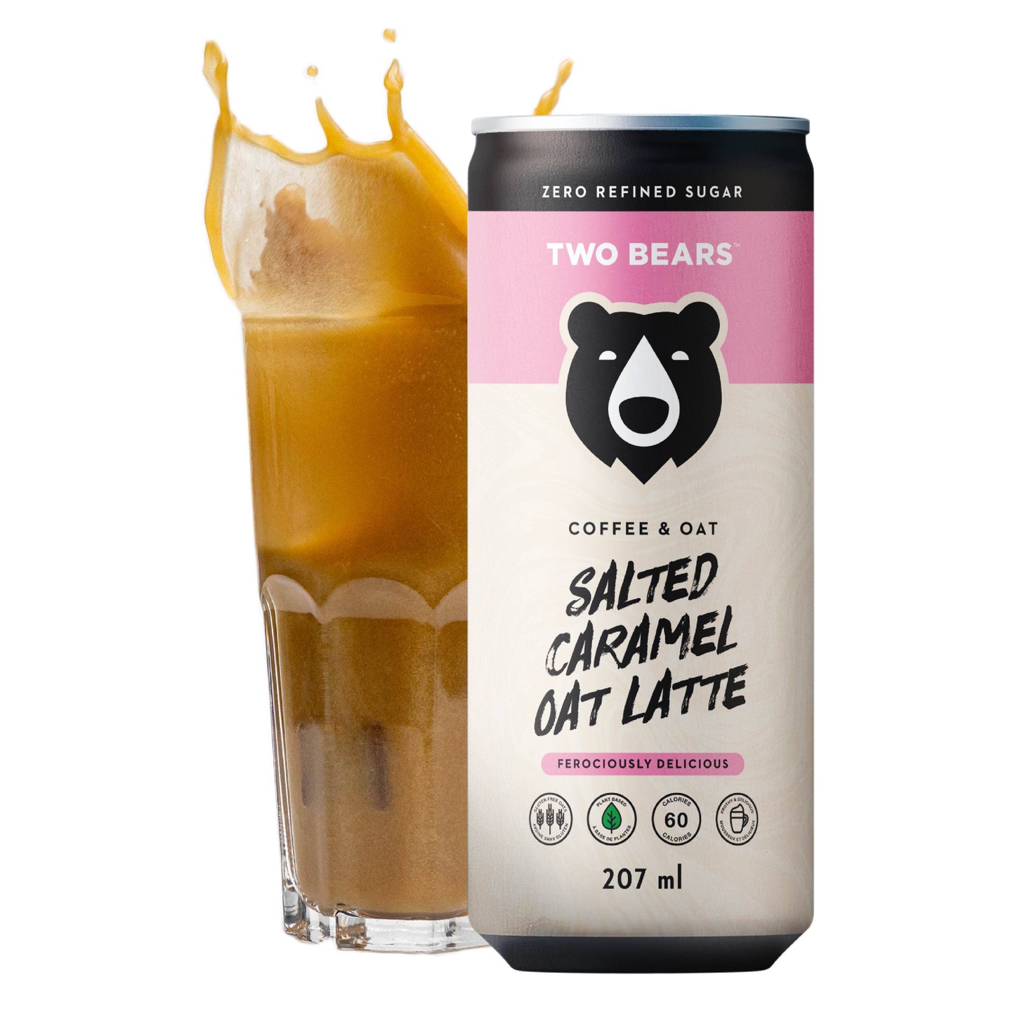 Frothed Salted Caramel Oat Latte (207 ml) - Zenvitaz