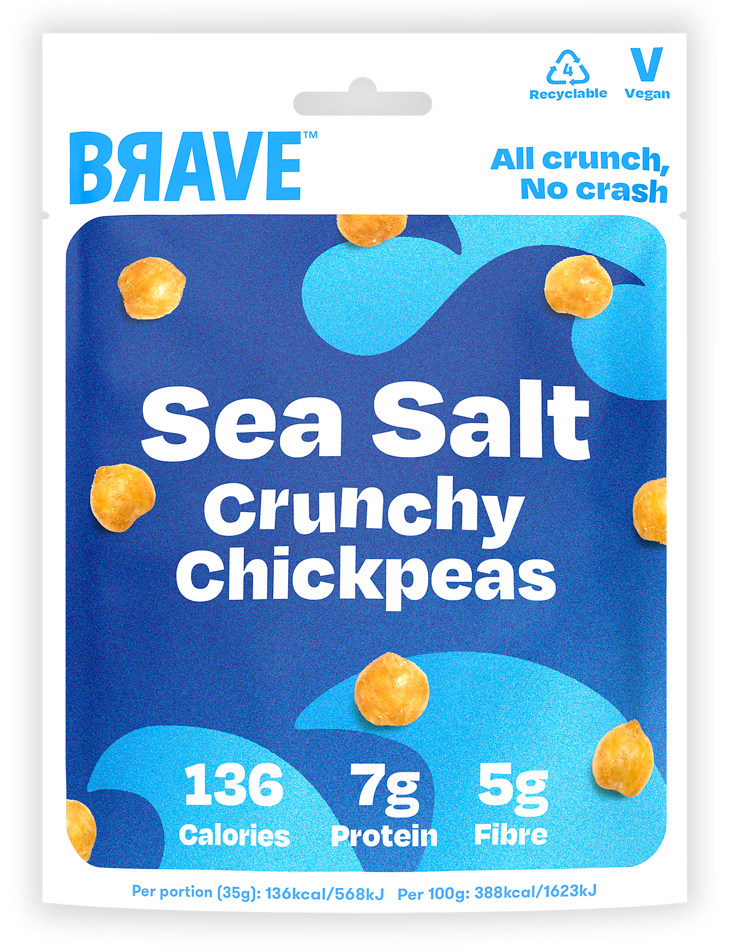 Crunchy Chickpeas Sea Salt - Zenvitaz