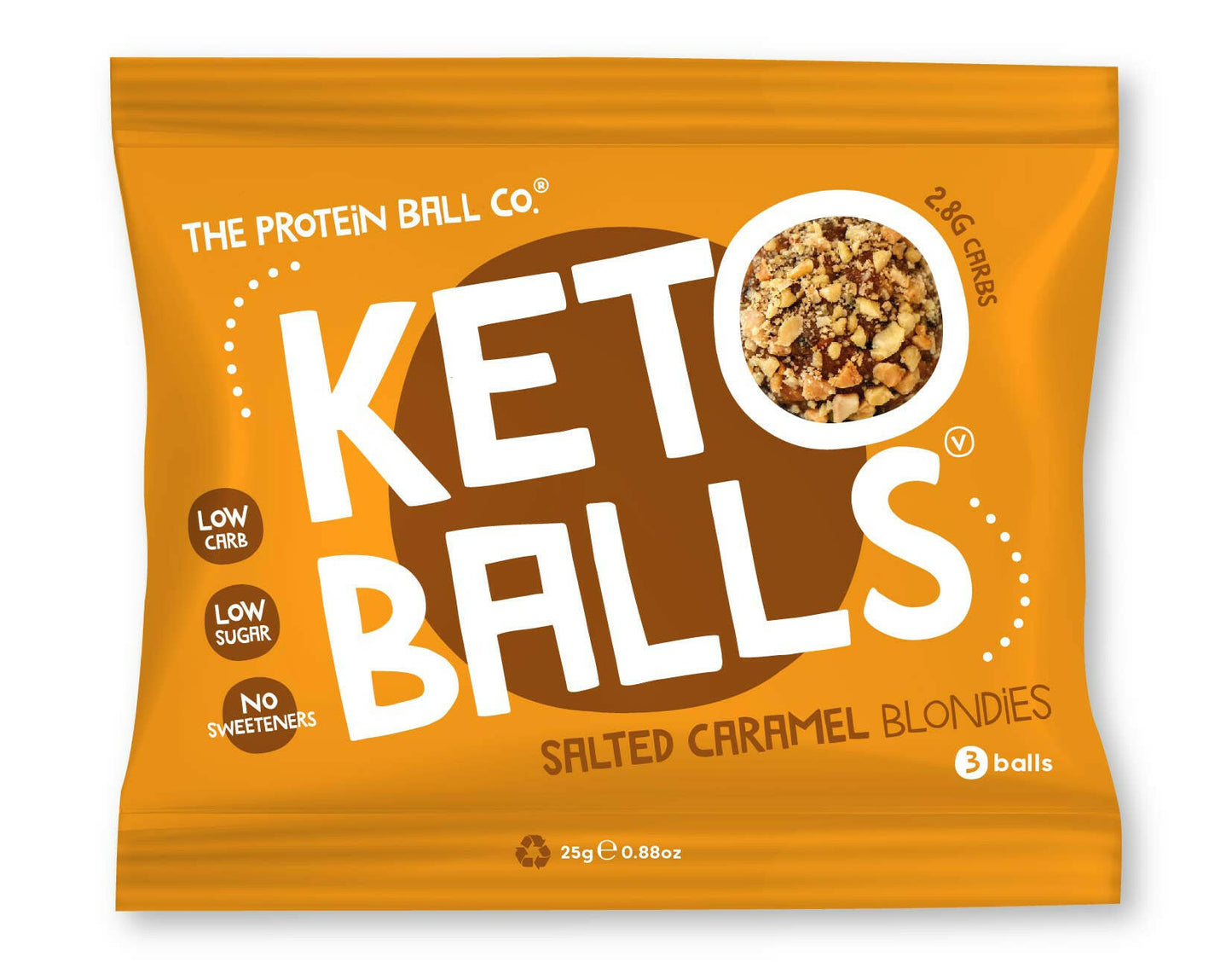 Classic Chocolate Brownies Keto Ball Snack.
