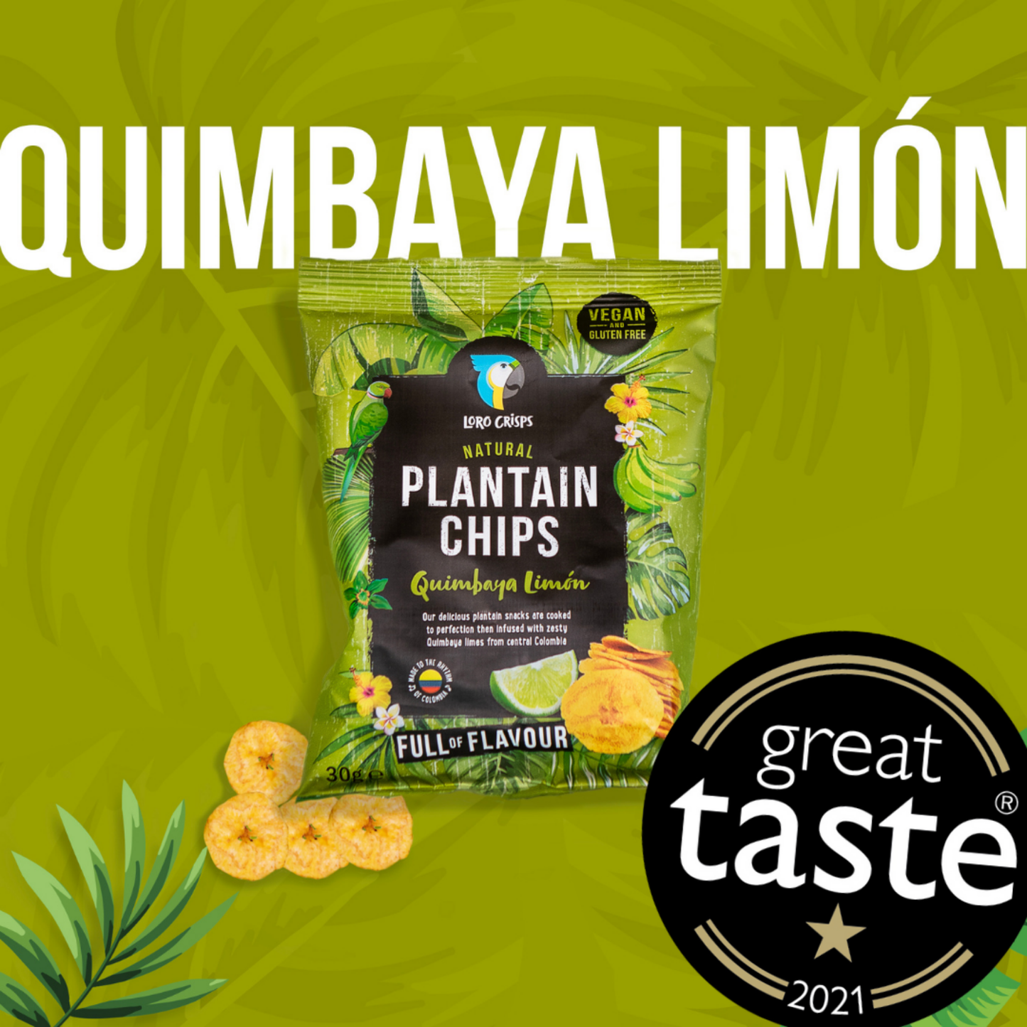 Loro Crisps Plantain Chips - Mixed Box (20 x 30g) - Zenvitaz