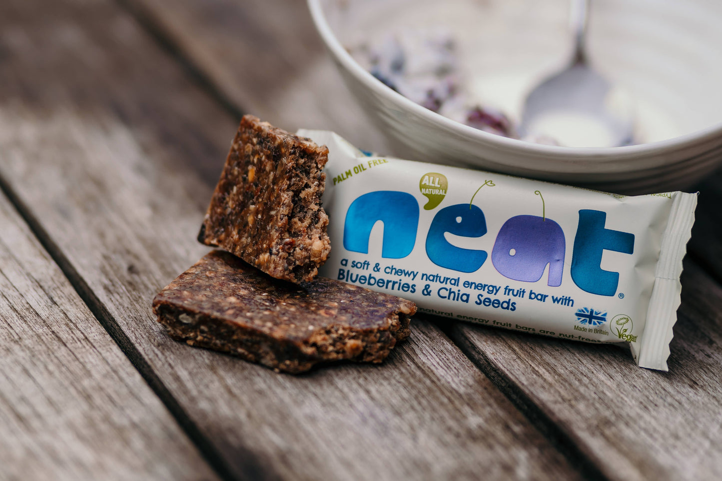 N'eat Natural Energy Blueberries & Chia Seeds Bars 16x45g - Zenvitaz