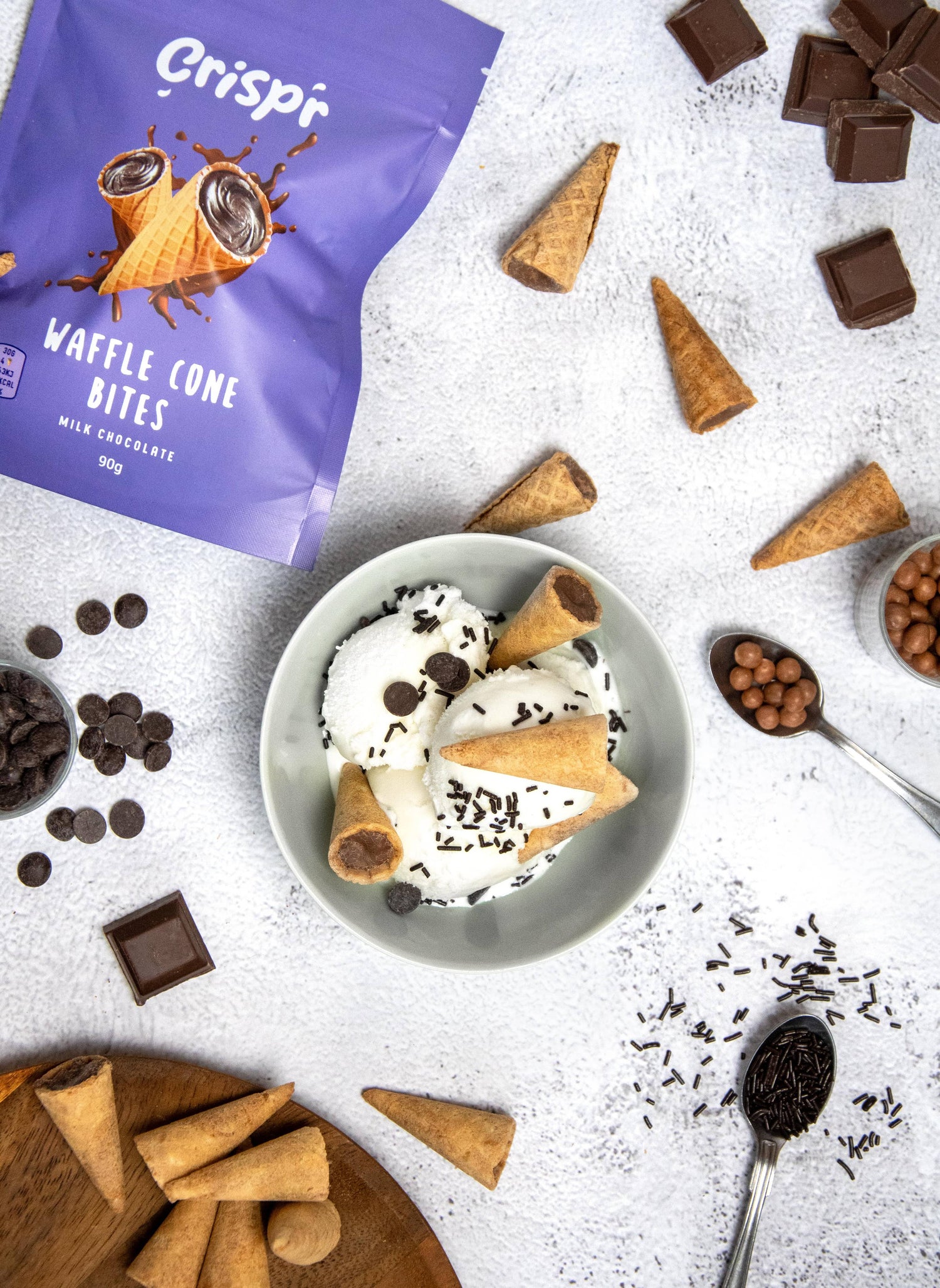 Crispr Ice Cream Cone Chocolate Bites