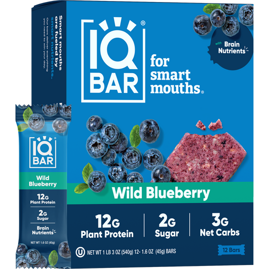 Wild Blueberry | Brain + Body Keto Protein Bars.
