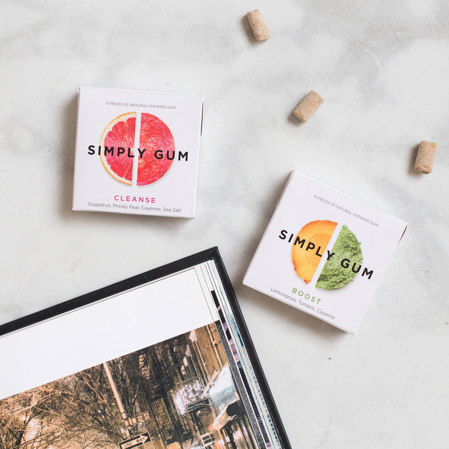 Cleanse Chewing Gum- Natural + Plastic-Free | 12 Pack