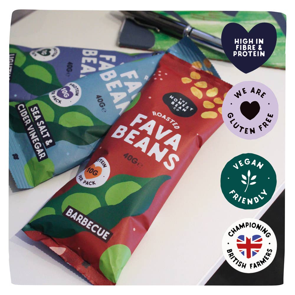 Roasted Fava Bean Snack 'BBQ' 40g