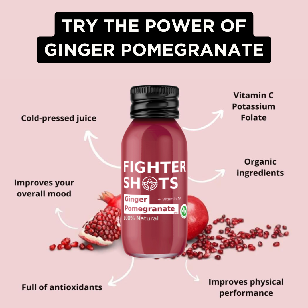 Fighter Shots Ginger + Pomegranate Shot 1x60ml