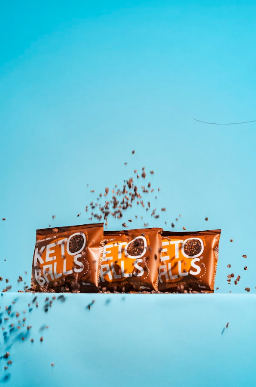 Classic Chocolate Brownies Keto Ball Snack.