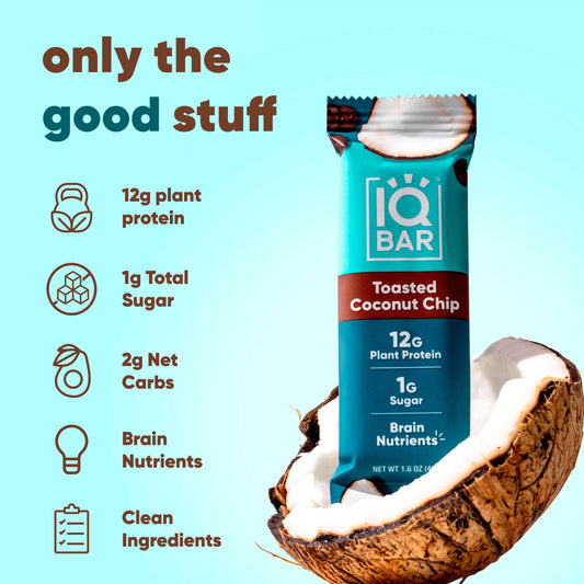 Toasted Coconut Chip | Brain + Body Keto Protein Bars.