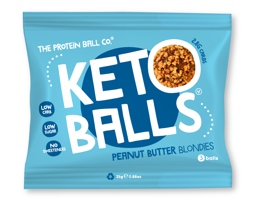 Peanut Butter Blondies Keto Ball Snack.
