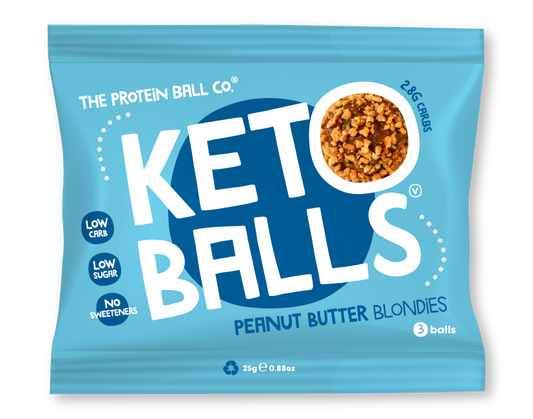 Peanut Butter Blondies Keto Ball Snack.