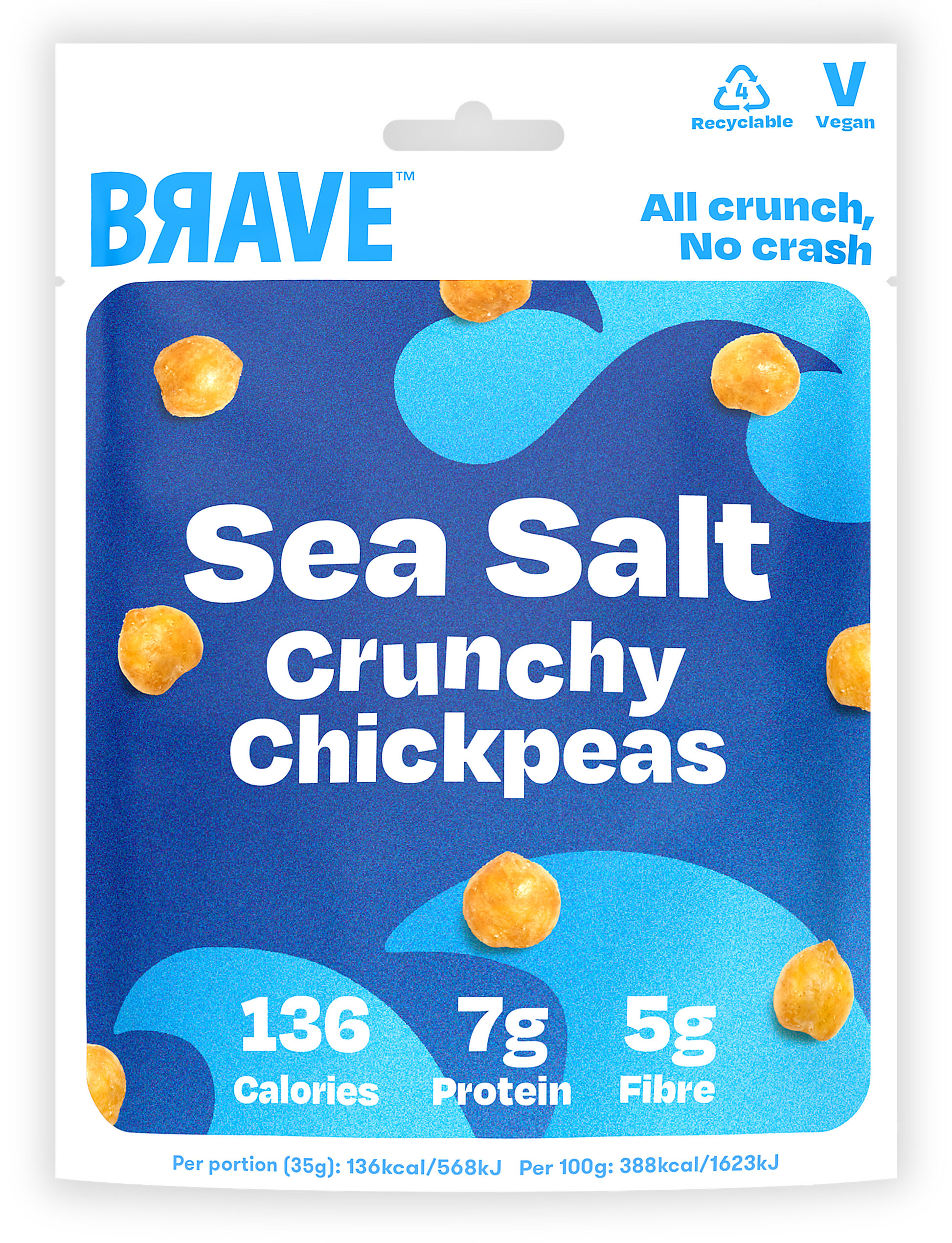 Crunchy Chickpeas Sea Salt - Zenvitaz