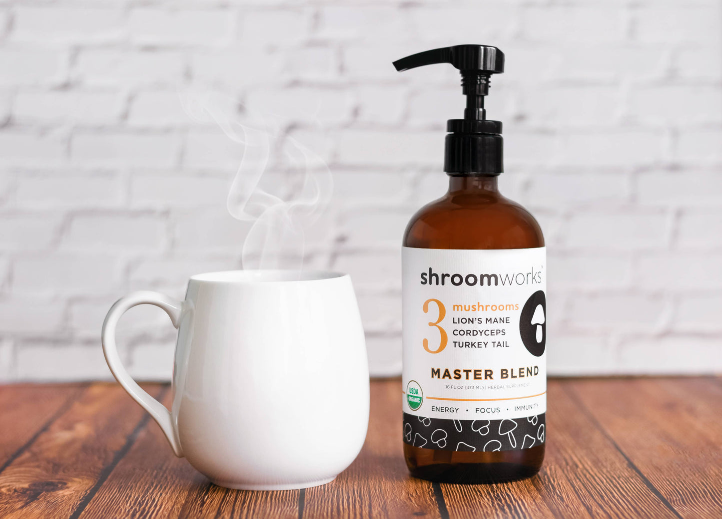 Mushroom Coffee Barista Pump – Energy, Focus & Immunity Boost