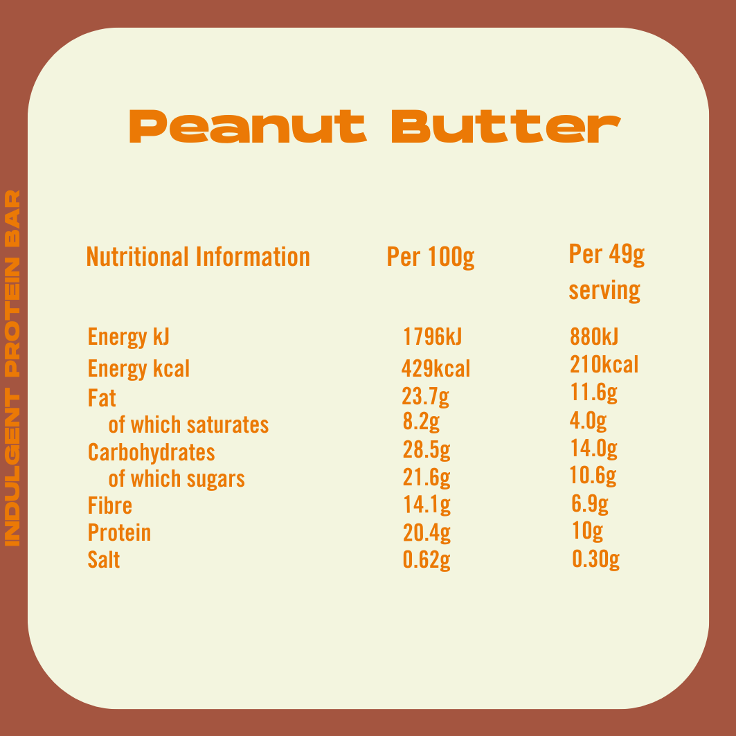Indulgent Protein Bars - Peanut Butter.