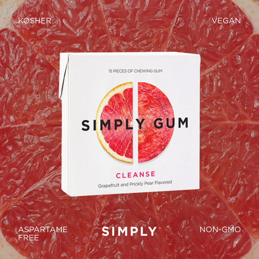 Cleanse Chewing Gum- Natural + Plastic-Free | 12 Pack