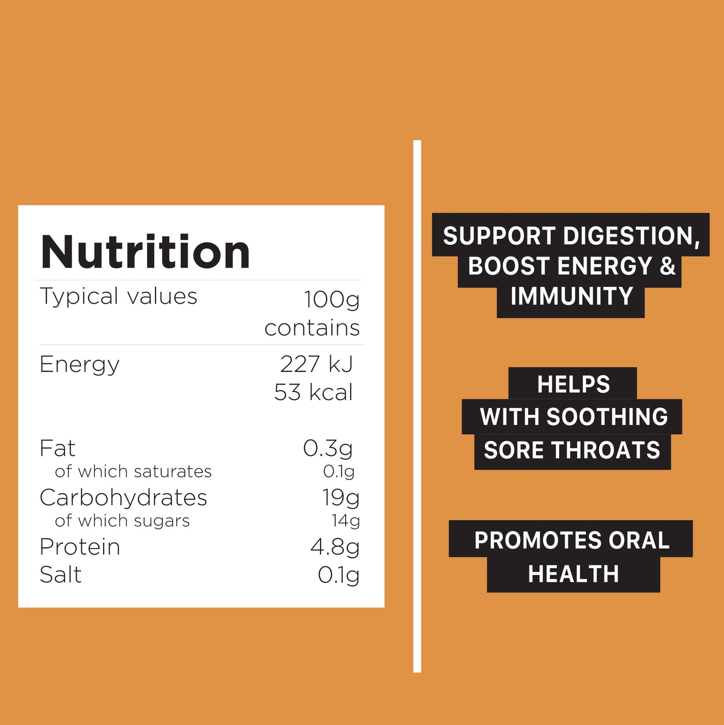 Ginger + Manuka Honey 1 x 60ml