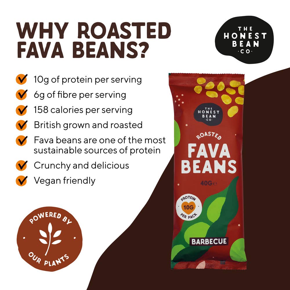 Roasted Fava Bean Snack 'BBQ' 40g