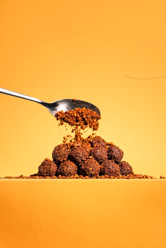 Classic Chocolate Brownies Keto Ball Snack.